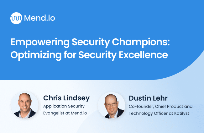 Webinar: Empowering Security Champions: Optimizing for Security Excellence